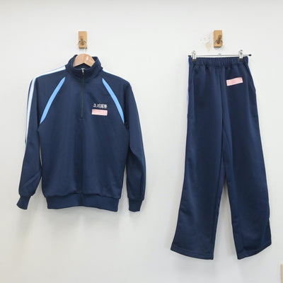 【中古】東京都 立川国際中等教育学校 女子制服 2点（ジャージ 上・ジャージ 下）sf020024