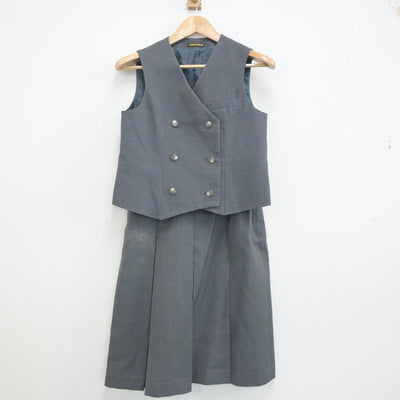 【中古】埼玉県 埼玉大学教育学部附属中学校 女子制服 5点（ブレザー・ベスト・スカート）sf020032