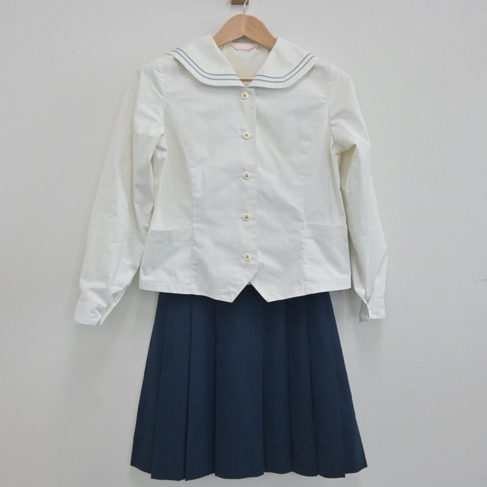 【中古】愛知県 半田東高等学校 女子制服 2点（シャツ・スカート）sf020036