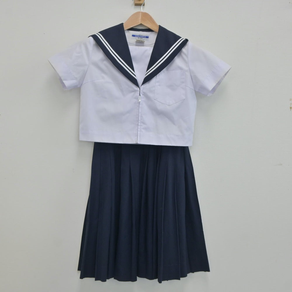 【中古】愛知県 東浦中学校 女子制服 3点（セーラー服・スカート）sf020038