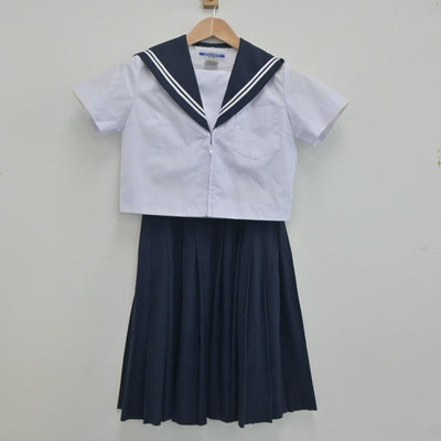 【中古】愛知県 東浦中学校 女子制服 3点（セーラー服・スカート）sf020038