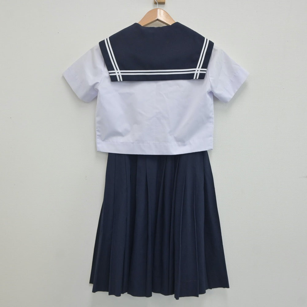 【中古】愛知県 東浦中学校 女子制服 3点（セーラー服・スカート）sf020038