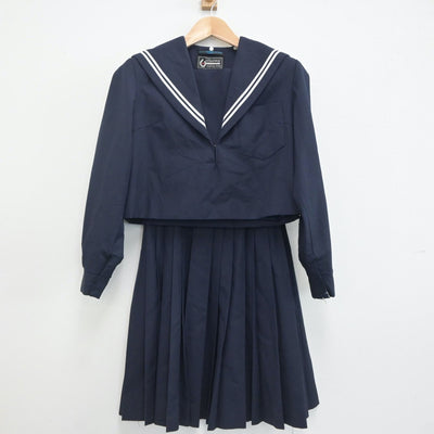 【中古】愛知県 東浦中学校 女子制服 2点（セーラー服・スカート）sf020041