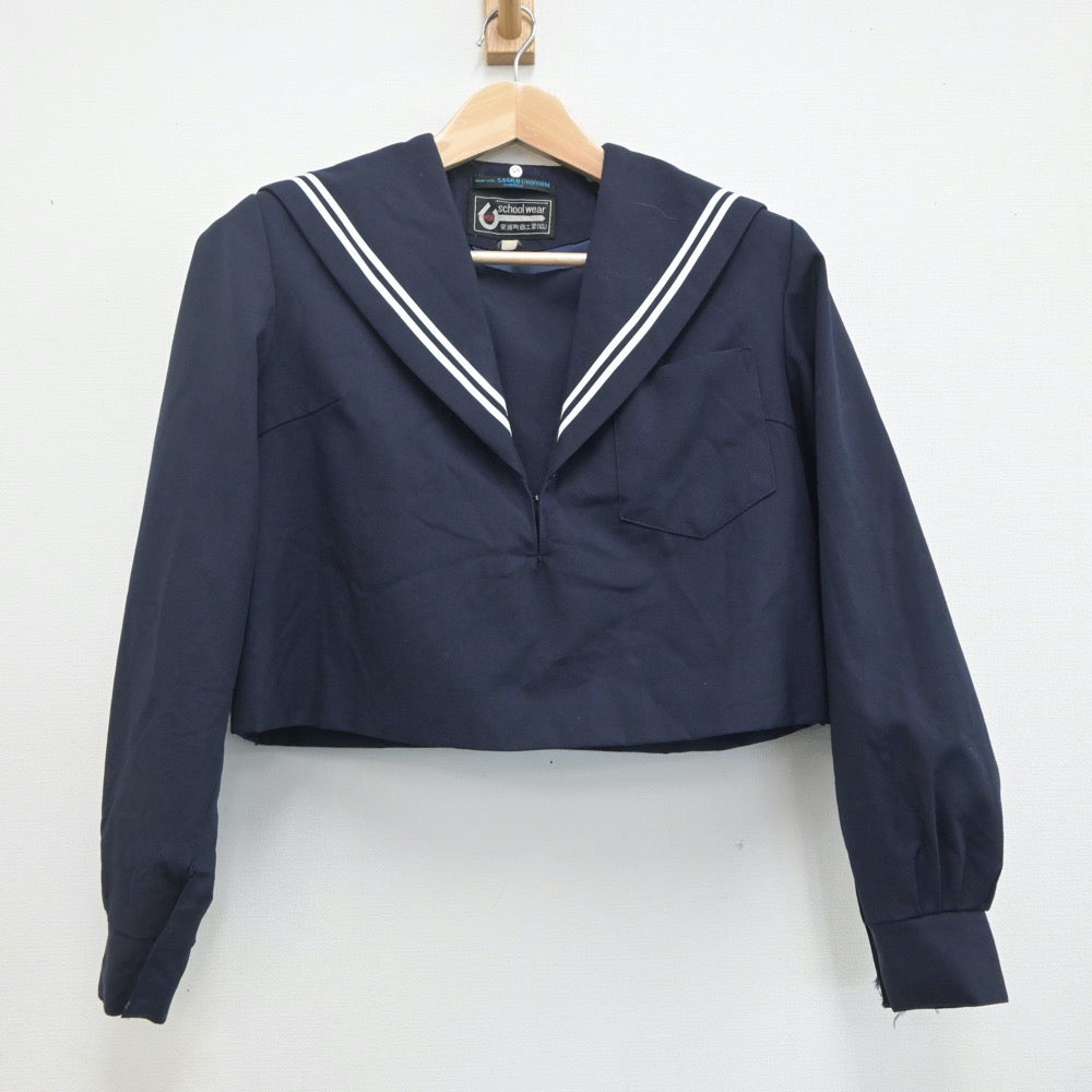 【中古】愛知県 東浦中学校 女子制服 2点（セーラー服・スカート）sf020041