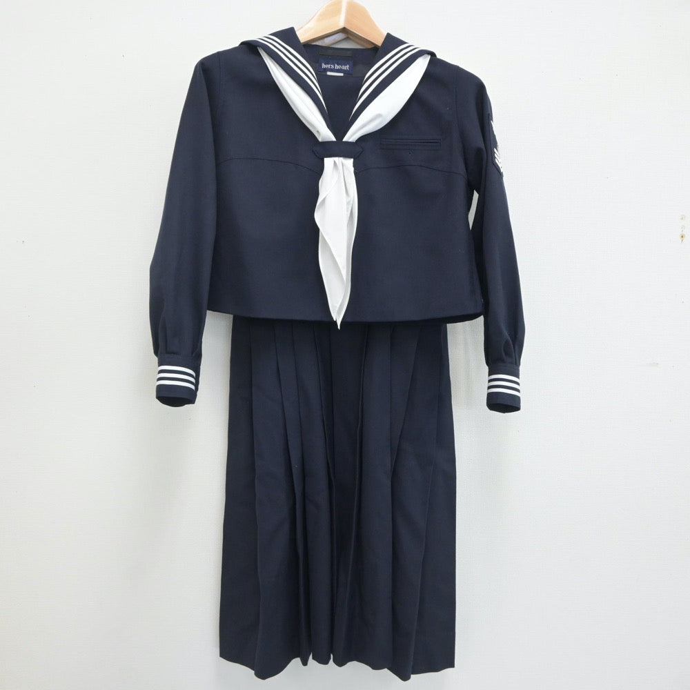 【中古】東京都 共立女子中学校 女子制服 3点（セーラー服・スカート）sf020042