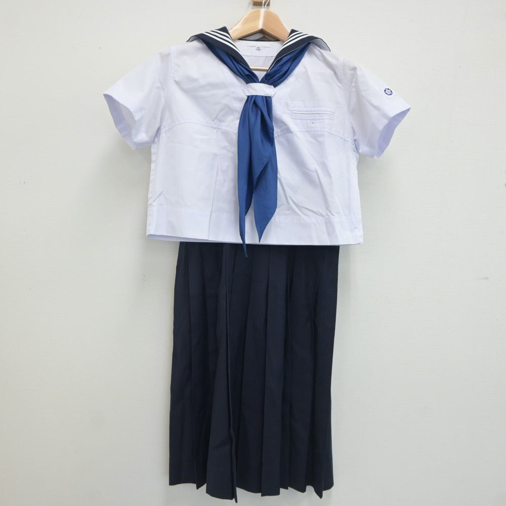 【中古】東京都 共立女子中学校 女子制服 3点（セーラー服・スカート）sf020043