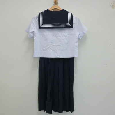 【中古】東京都 共立女子中学校 女子制服 3点（セーラー服・スカート）sf020043