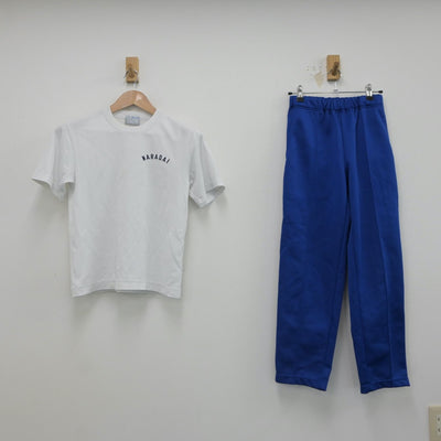 【中古】千葉県 習志野台中学校 女子制服 3点（体操服 上・ジャージ 下）sf020048