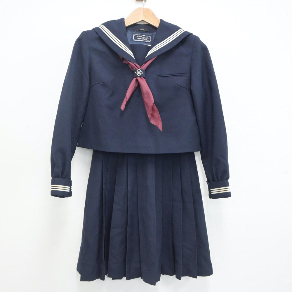 【中古】埼玉県 花の木中学校 女子制服 3点（セーラー服・スカート）sf020049