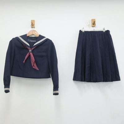 【中古】埼玉県 花の木中学校 女子制服 3点（セーラー服・スカート）sf020049