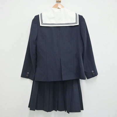 【中古】埼玉県 川越初雁高等学校 女子制服 5点（ブレザー・セーラー服・ニット・スカート）sf020052