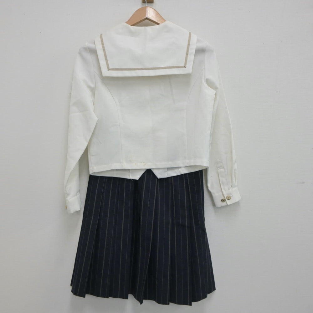 【中古】愛媛県 小松高等学校 女子制服 3点（セーラー服・スカート）sf020055
