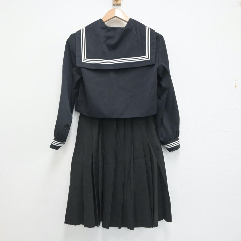 【中古】愛媛県 西条南中学校 女子制服 2点（セーラー服・スカート）sf020061