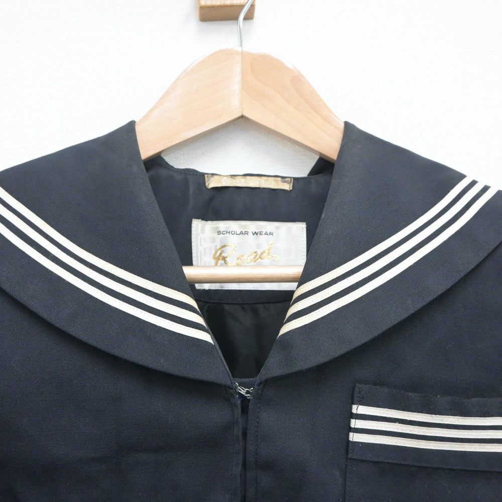 【中古】愛媛県 西条南中学校 女子制服 2点（セーラー服・セーラー服）sf020062