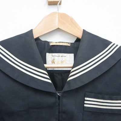 【中古】愛媛県 西条南中学校 女子制服 2点（セーラー服・セーラー服）sf020062