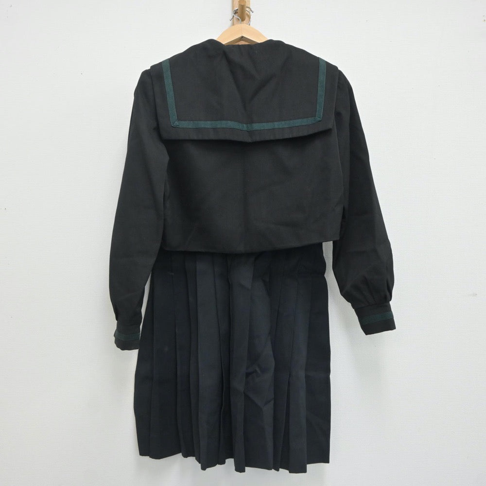 【中古】愛媛県 西条高等学校 女子制服 3点（セーラー服・ジャンパースカート）sf020064