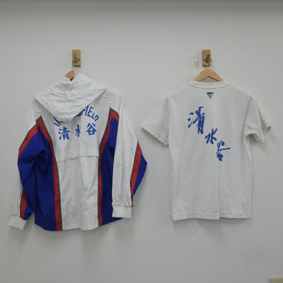 【中古】大阪府 清水谷高等学校/陸上部ユニフォーム 女子制服 3点（部活ユニフォーム 上・部活ユニフォーム 上）sf020067