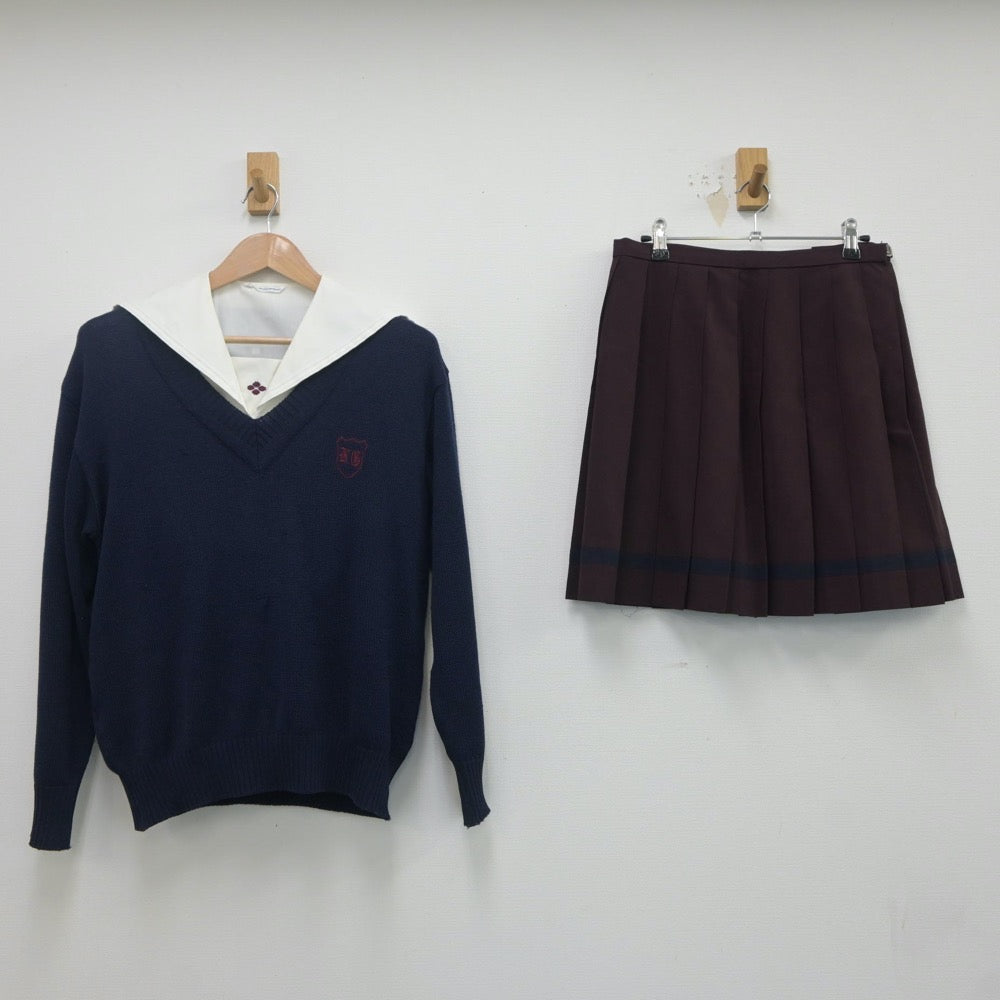 中古制服】群馬県 共愛学園高等学校 女子制服 3点（シャツ・ニット・スカート）sf020071【リサイクル学生服】 | 中古制服通販パレイド