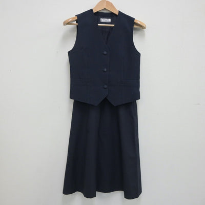 【中古】埼玉県 浦和第一女子高等学校 女子制服 3点（ベスト・スカート・スカート）sf020073