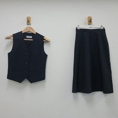 【中古】埼玉県 浦和第一女子高等学校 女子制服 3点（ベスト・スカート・スカート）sf020073