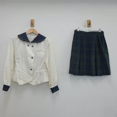 【中古】愛媛県 愛媛県立西条高等学校 女子制服 2点（セーラー服・スカート）sf020075