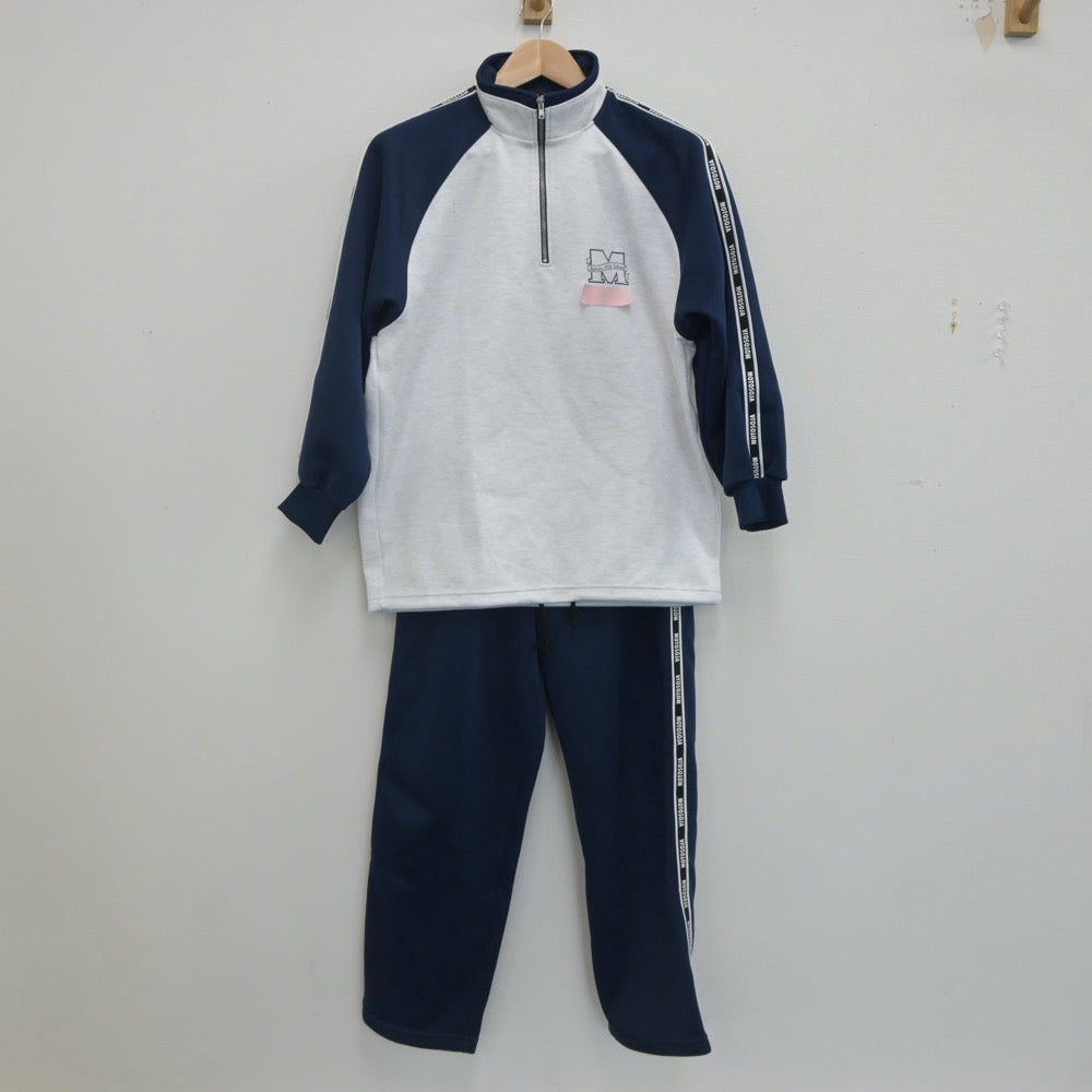 【中古】群馬県 前橋市元総社中学校 女子制服 3点（ジャージ 上・ジャージ 上・ジャージ 下）sf020078