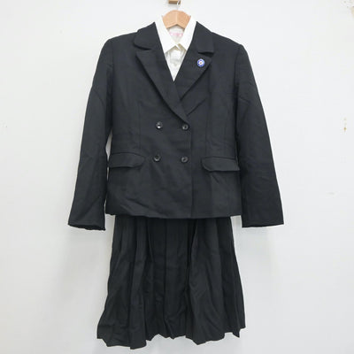 【中古】埼玉県 埼玉県立不動岡高等学校 女子制服 3点（ブレザー・シャツ・ジャンパースカート）sf020084