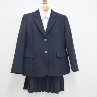 【中古】神奈川県 港北高等学校 女子制服 3点（ブレザー・シャツ・スカート）sf020110