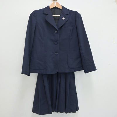 【中古】神奈川県 玉川中学校 女子制服 2点（ブレザー・ジャンパースカート）sf020112