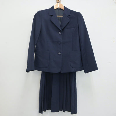 【中古】神奈川県 玉川中学校 女子制服 2点（ブレザー・ジャンパースカート）sf020113