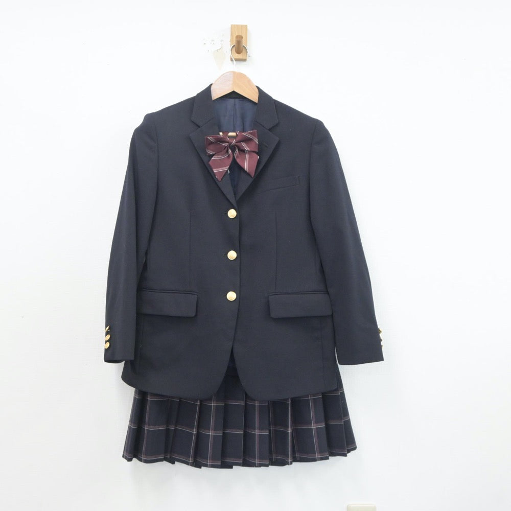 【中古】埼玉県 鶴ヶ島清風高等学校 女子制服 3点（ブレザー・スカート）sf020119