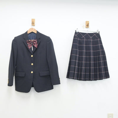 【中古】埼玉県 鶴ヶ島清風高等学校 女子制服 3点（ブレザー・スカート）sf020119