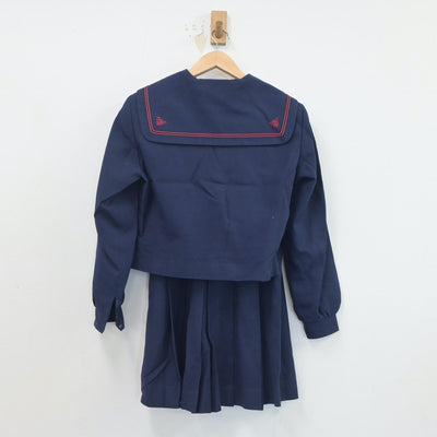 【中古】大分県 中津北高等学校 女子制服 2点（セーラー服・スカート）sf020135