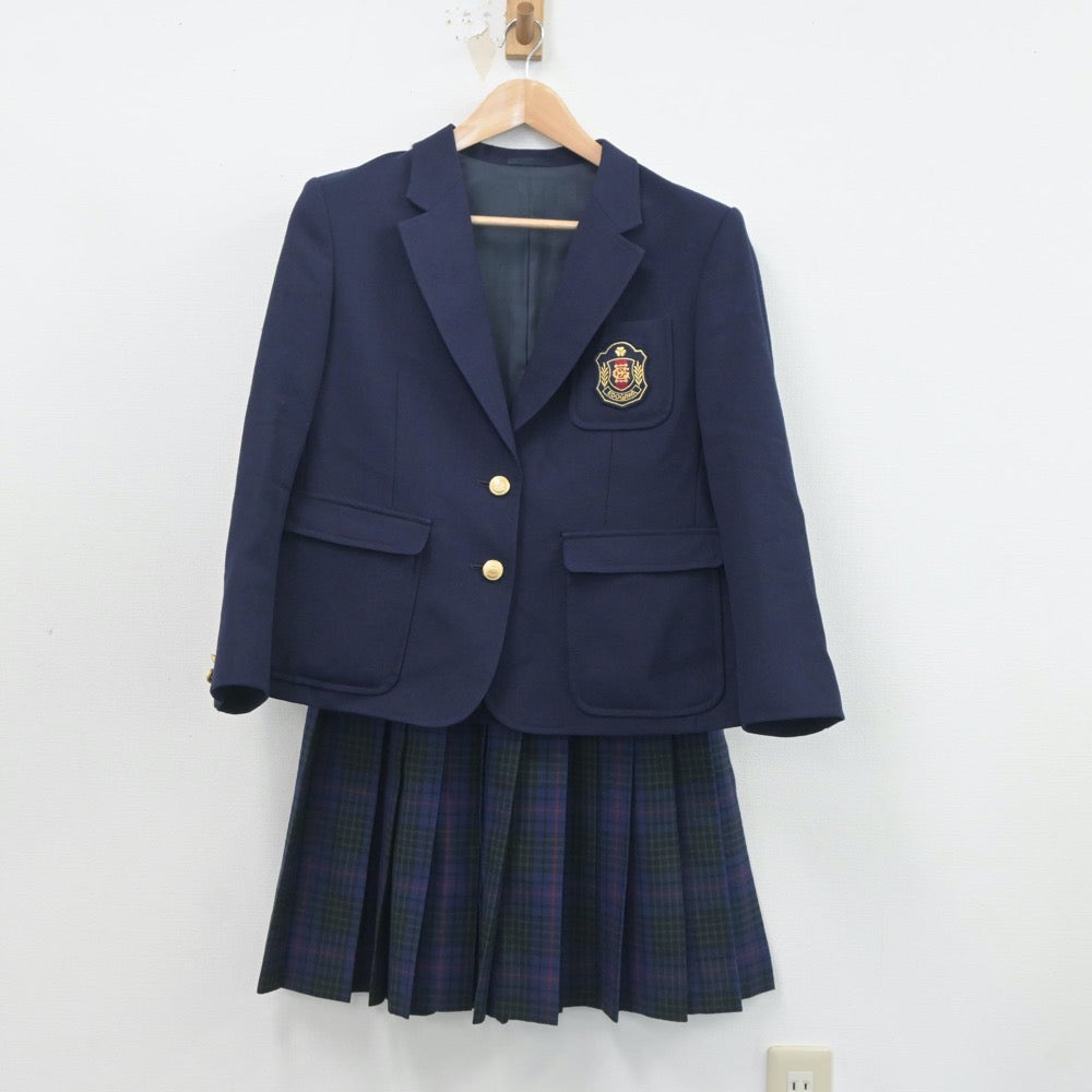 【中古】東京都 江戸川女子中学校 女子制服 2点（ブレザー・スカート）sf020144