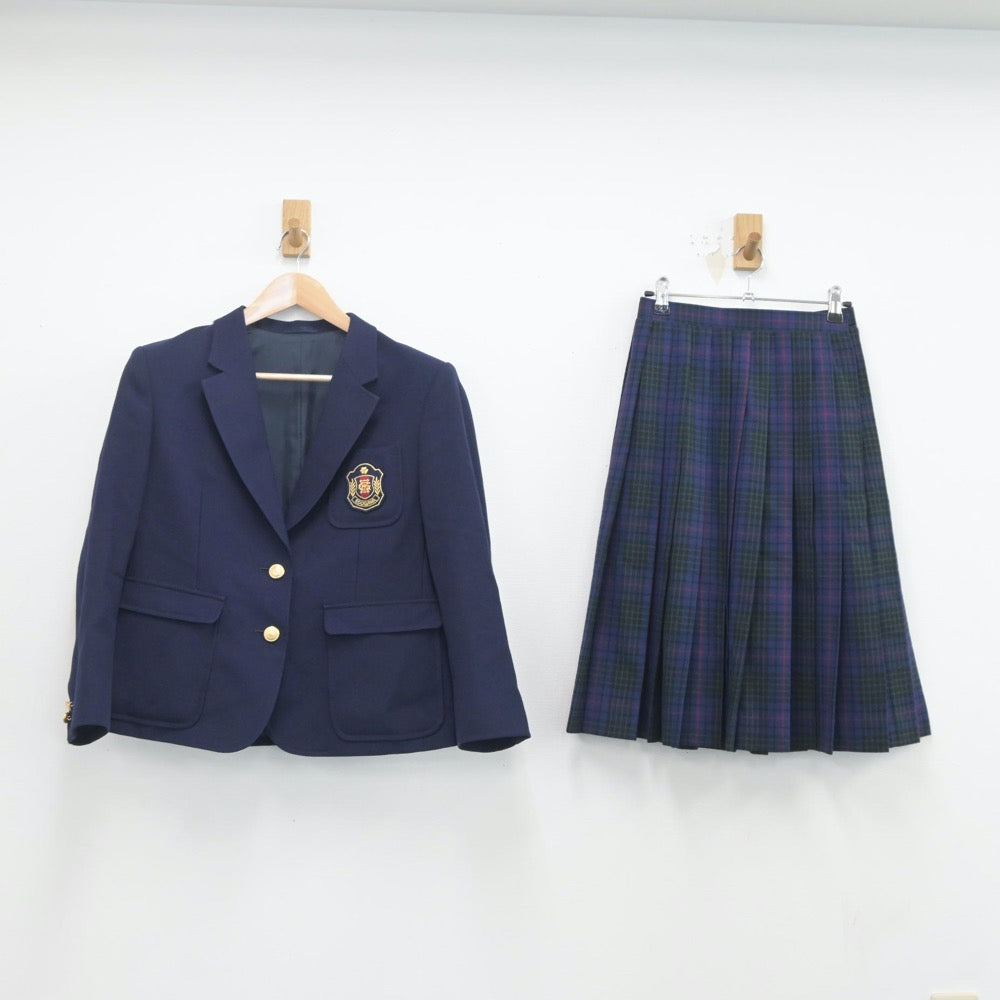 【中古】東京都 江戸川女子中学校 女子制服 2点（ブレザー・スカート）sf020144