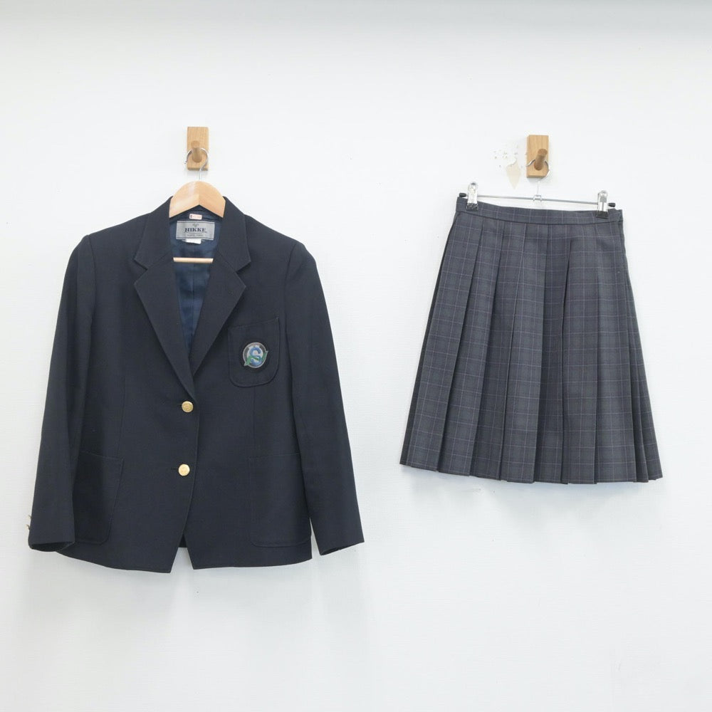 【中古】東京都 西新宿中学校 女子制服 4点（ブレザー・スカート）sf020145