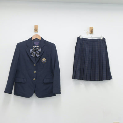 【中古】埼玉県 福岡高等学校 女子制服 3点（ブレザー・スカート）sf020153