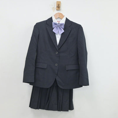 【中古】京都府 京都学園高等学校 女子制服 5点（ブレザー・ニット・シャツ・スカート）sf020161