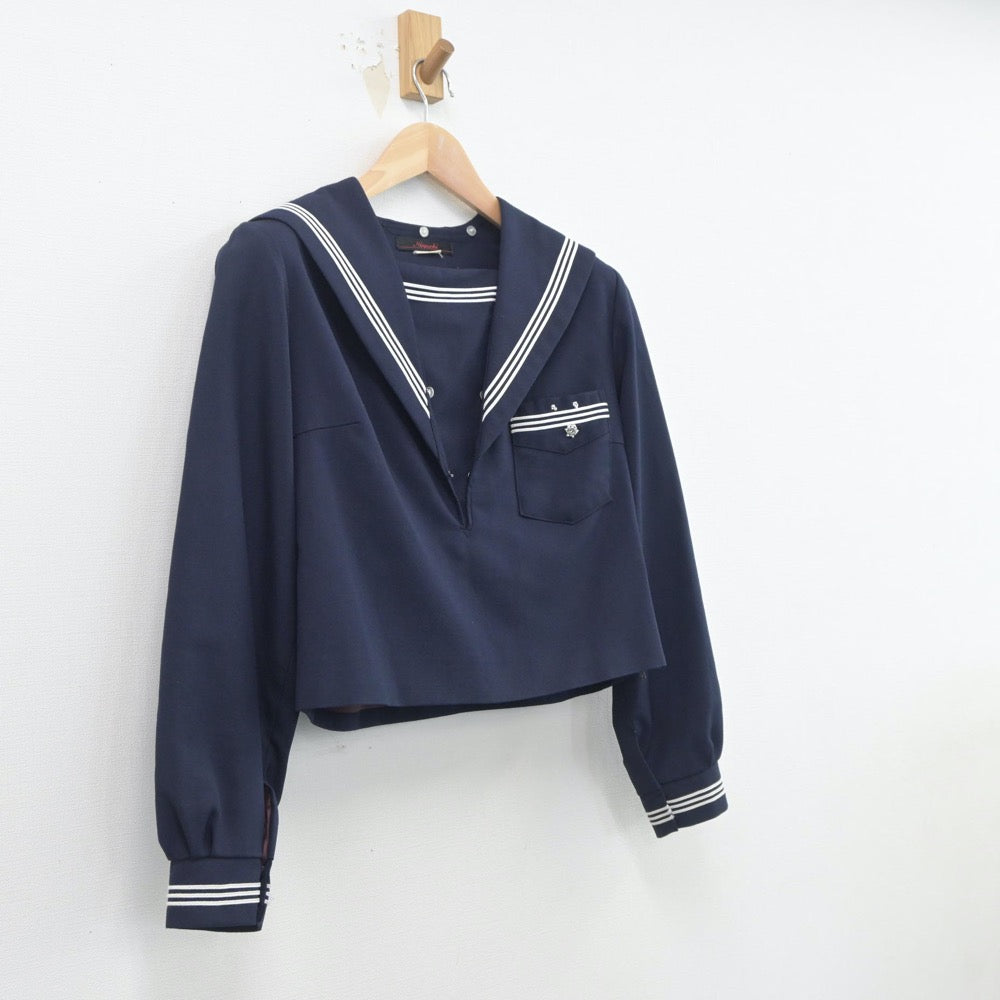 【中古】大阪府 佐野高等学校 女子制服 1点（セーラー服）sf020168