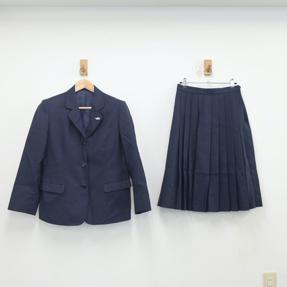 【中古】千葉県 船橋高等学校 女子制服 3点（ブレザー・ベスト・スカート）sf020173