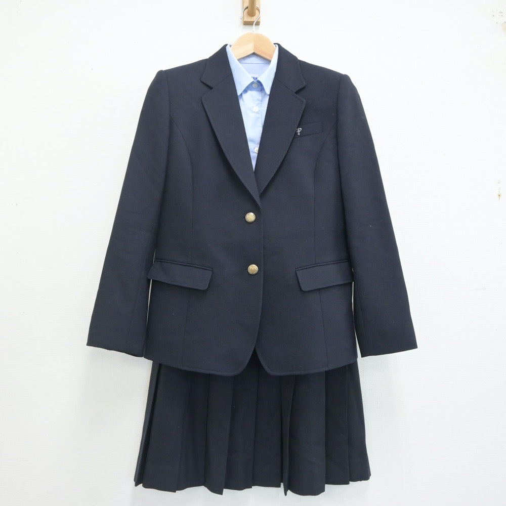 【中古】東京都 日本大学鶴ヶ丘高等学校 女子制服 3点（ブレザー・シャツ・スカート）sf020177