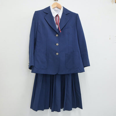 【中古】千葉県 御滝中学校 女子制服 5点（ブレザー・シャツ・スカート）sf020180