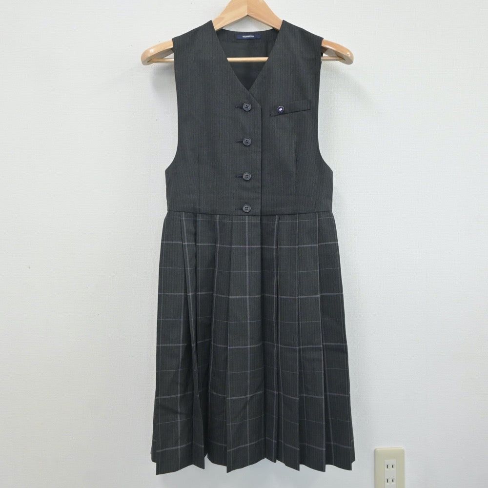 【中古】佐賀県 佐賀女子短期大学付属佐賀女子高等学校 女子制服 3点（ニット・ジャンパースカート）sf020198