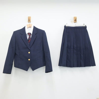 【中古】北海道 北海道旭川西高等学校 女子制服 5点（ブレザー・シャツ・スカート）sf020202