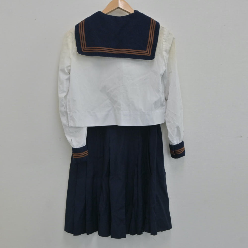 【中古】東京都 関東国際高等学校 女子制服 3点（セーラー服・スカート）sf020212