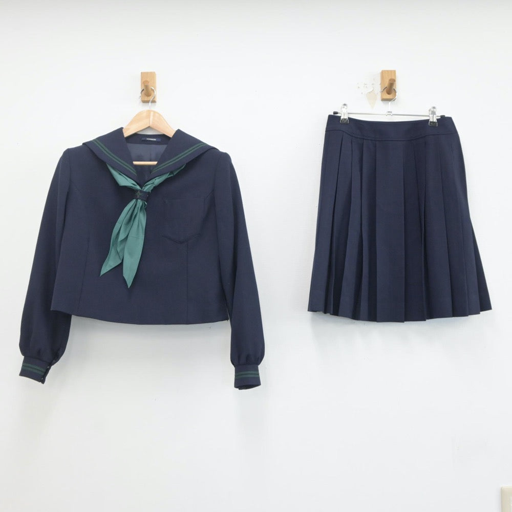 【中古】東京都 二松學舍大学附属高等学校 女子制服 3点（セーラー服・スカート）sf020217