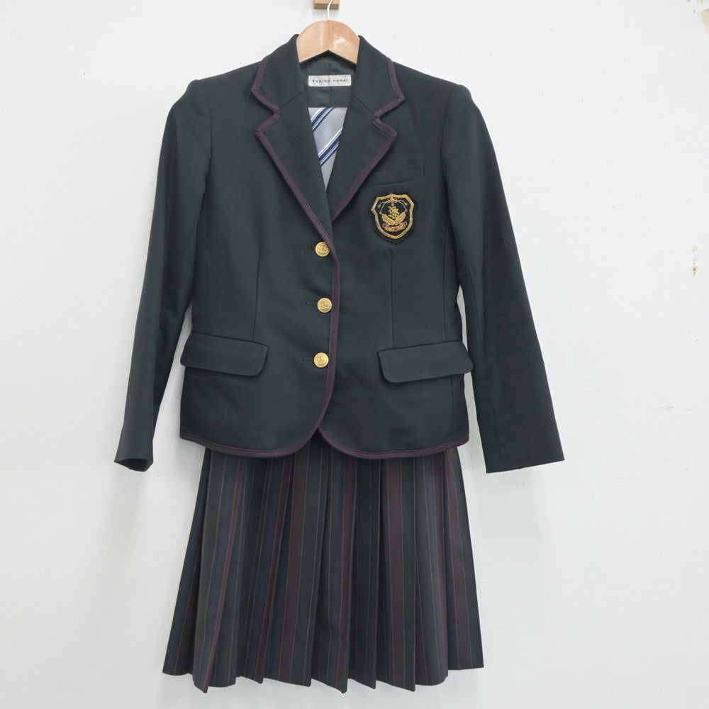 【中古】千葉県 二松学舎大学附属柏高等学校 女子制服 4点（ブレザー・ベスト・スカート）sf020221