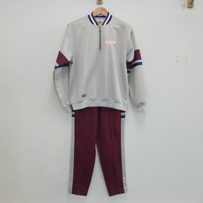 【中古】千葉県 二松学舎大学附属柏高等学校 女子制服 2点（ジャージ 上・ジャージ 下）sf020223