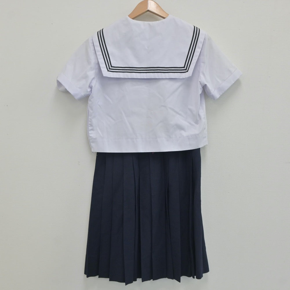 【中古】大阪府 太子中学校 女子制服 4点（セーラー服・スカート）sf020230