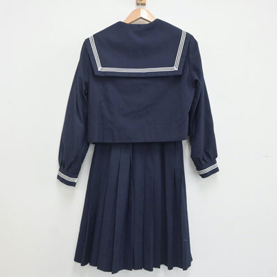 【中古】大阪府 太子中学校 女子制服 3点（セーラー服・スカート）sf020231